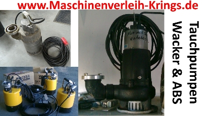 Tauchpumpe Abs Sulzer Wacker C B Storz 230 v 400 Wasserpumpe Hochwasser regen berflutung