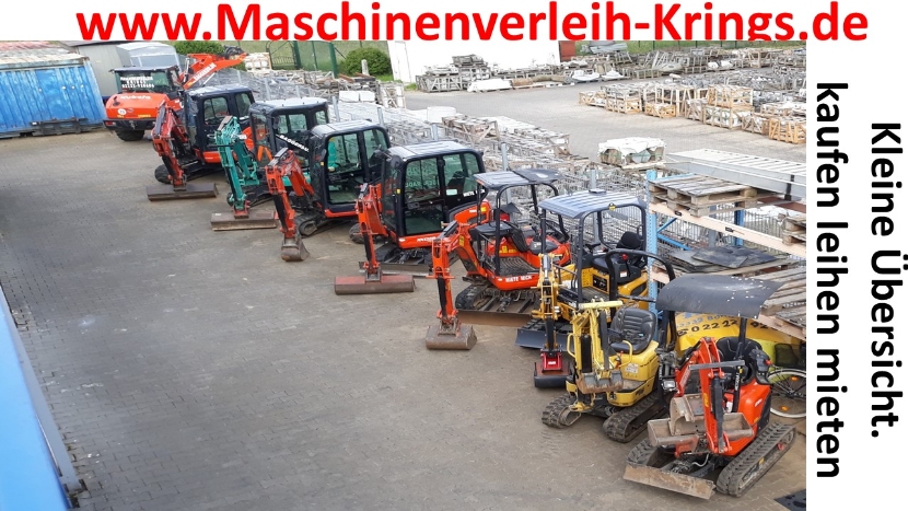 Kubota kobelco new holland yanmar komatsu minibagger microbagger mieten leihen kaufen eifel euskirchen erftstadt